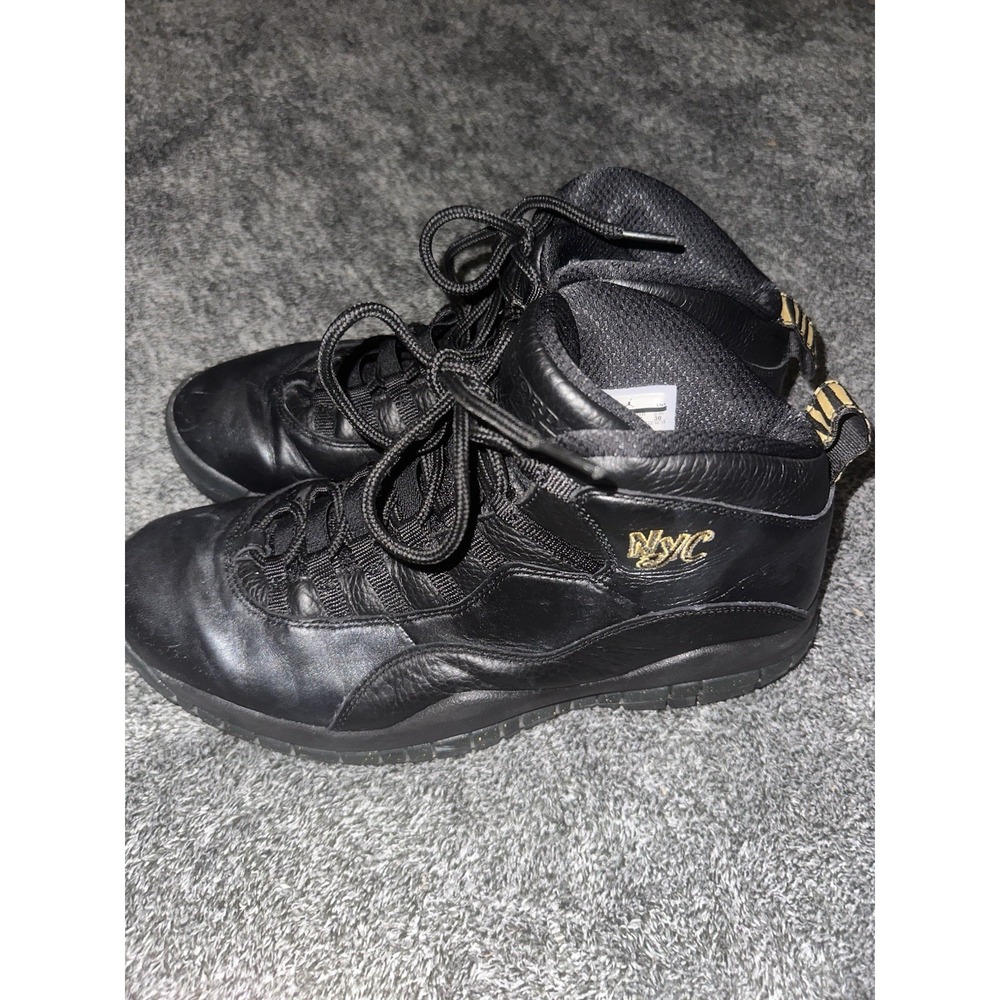 Air Jordan 10 Retro NYC City Pack 2016 Men's Size 12 Black Gold 310805-012